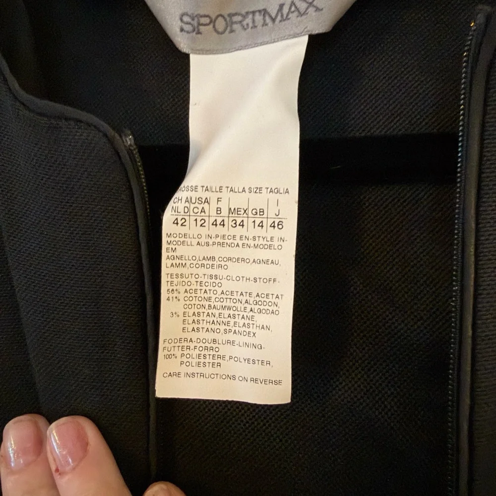 Sportmax Black Dress - Picture 4 of 4